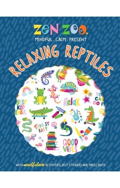 Zen Zoo Relaxing Reptiles Felt Sticker Activity Book